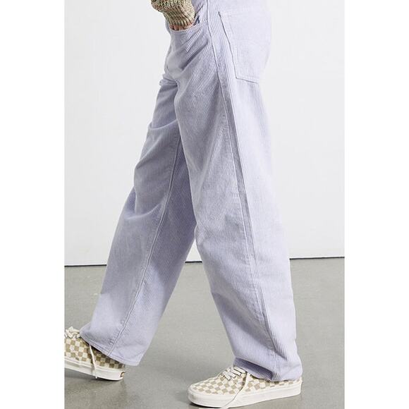 Levis Fresh Retro 70s Inspired Corduroy Baggy Dad Lilac Purple Womens Jeans 33 - Picture 14 of 14